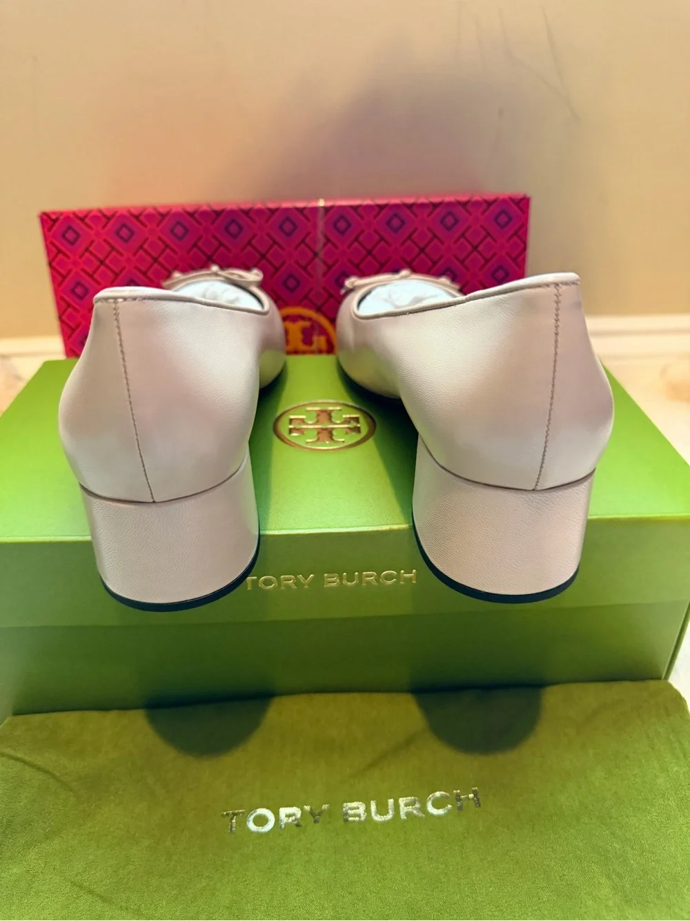 Tory Burch CAP-TOE Block Heel Pump
